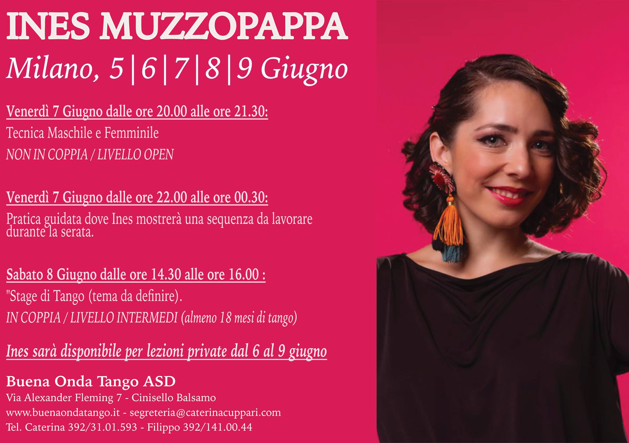 Ines Muzzopappa a Buena Onda! Stage, lezioni private e pratica