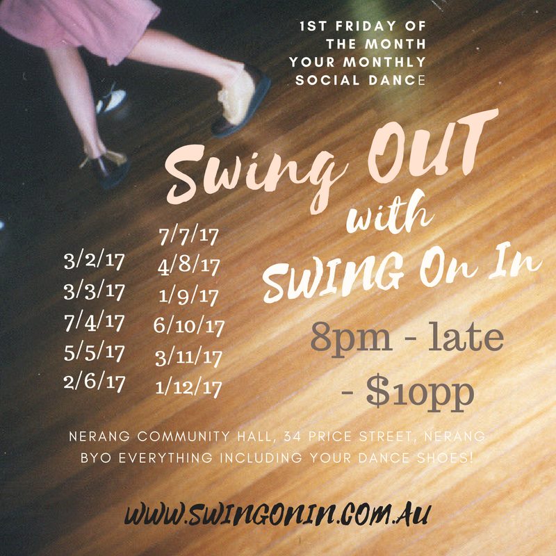 Swingout with Swing On In this Friday