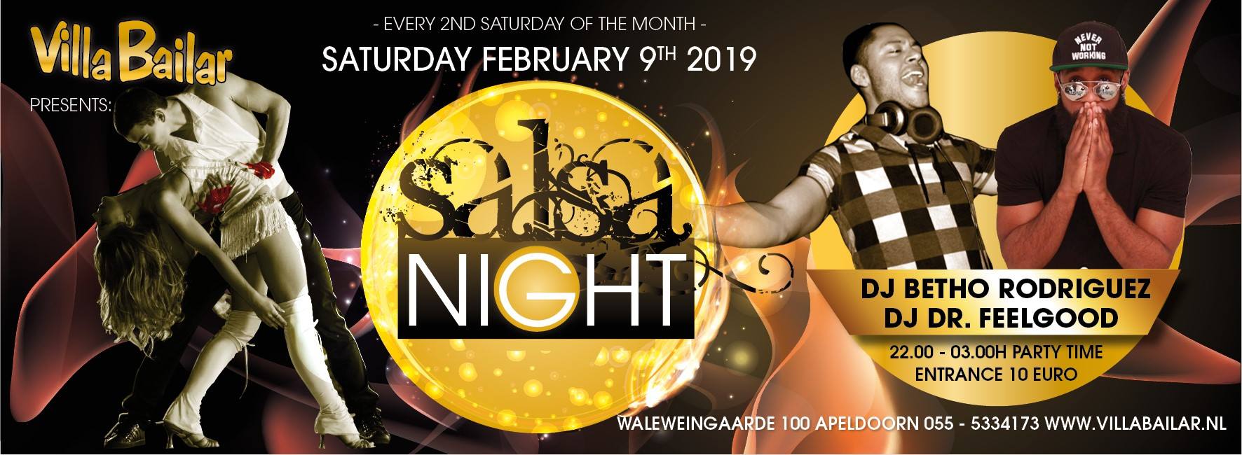 Salsa Night Apeldoorm; 2 areas Salsa, Bachata and Kizomba!