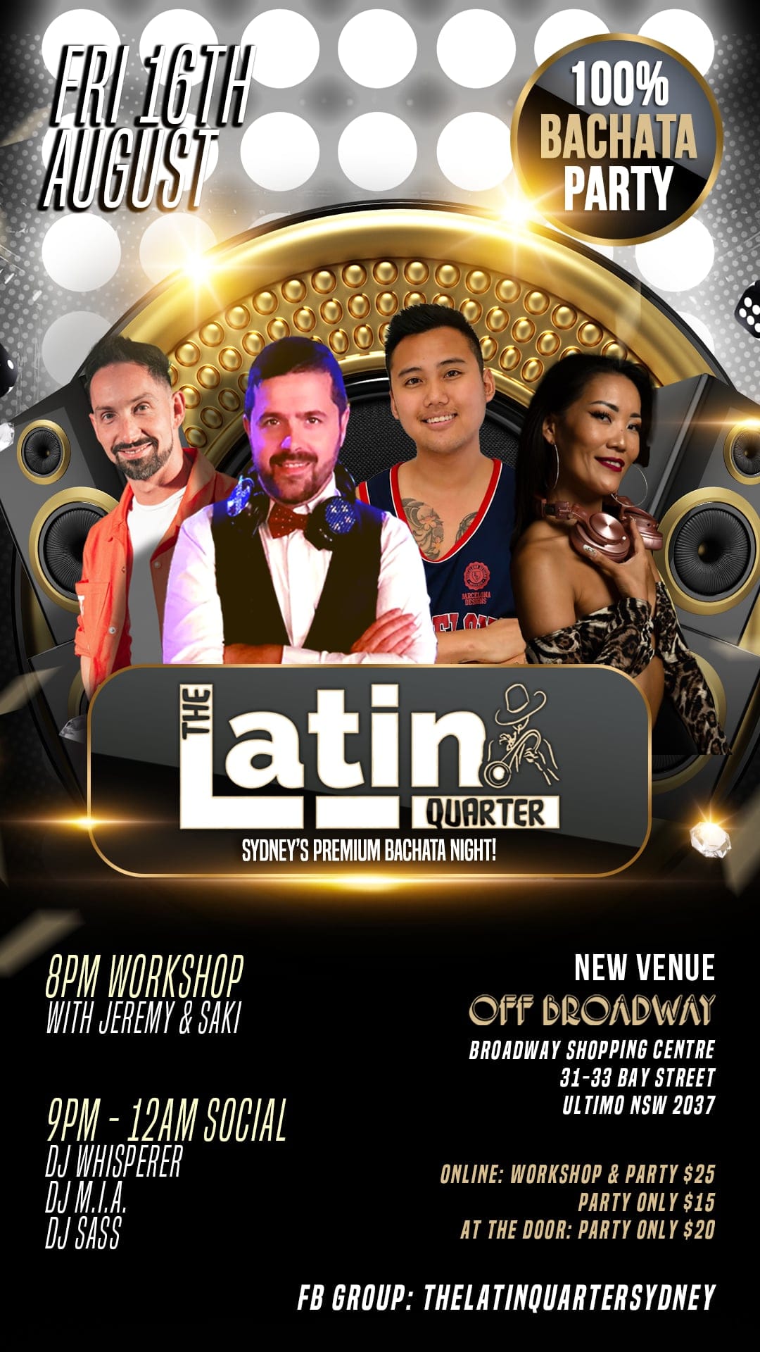 Latin Quarter August - 100% Bachata Party