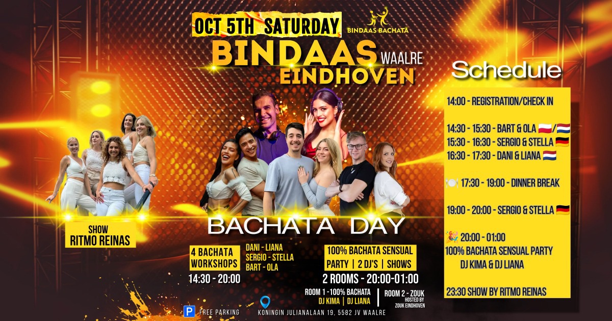 π©π°π΅π«π¨π¨πΊ Eindhoven - Bachata Day - First Episode