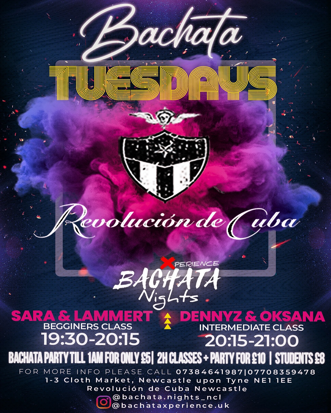BACHATA NIGHTS- XPERIENCE TUESDAYS: CLASSES + SOCIAL PARTY