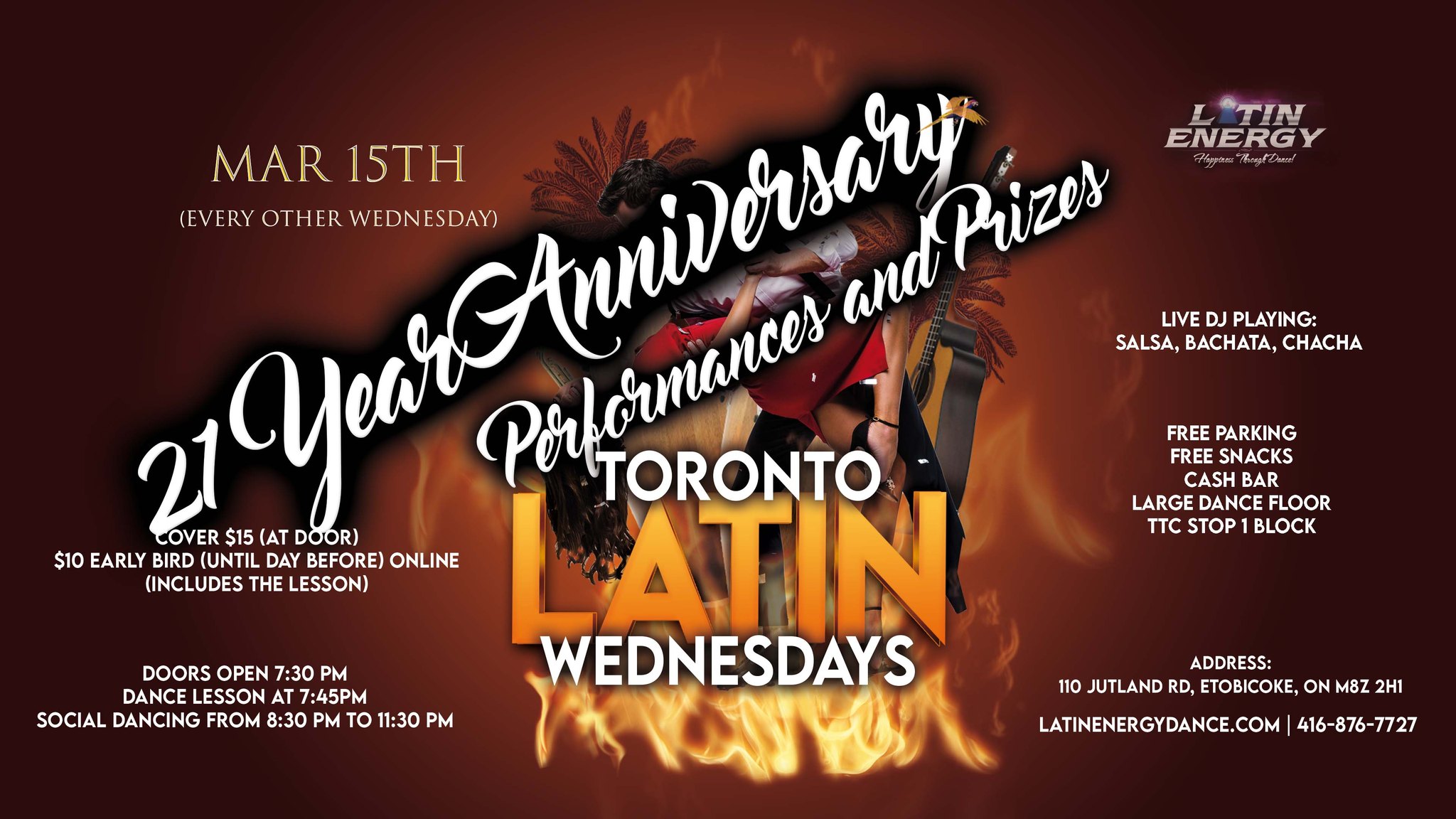 Toronto Latin Wednesday Salsa Bachata Party