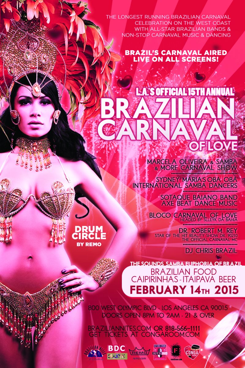 LA’s Official 15th Annual “Brazilian Carnaval of Love” “Carnaval do Amor”