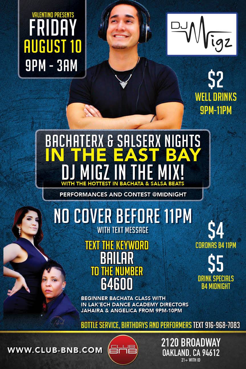 BachaterX & SalserX Nights in the East Bay No Cover b4 11pm