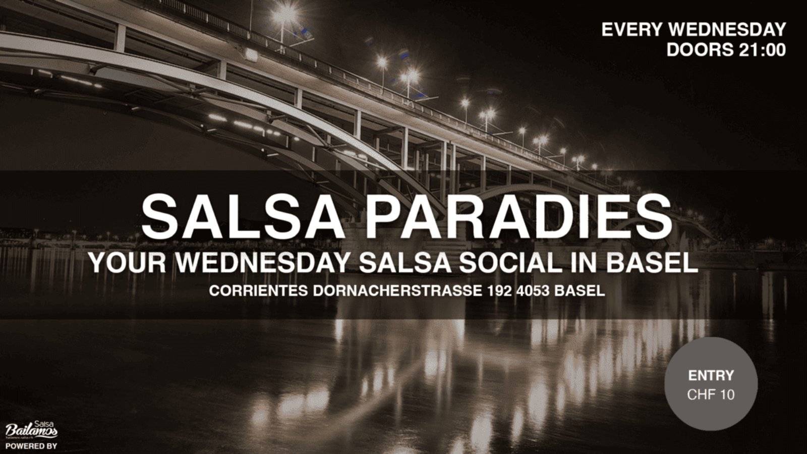 🔥Dein wöchentliches Salsa Social Jeden Mittwoch im Corrientes, Basel! 💃🕺