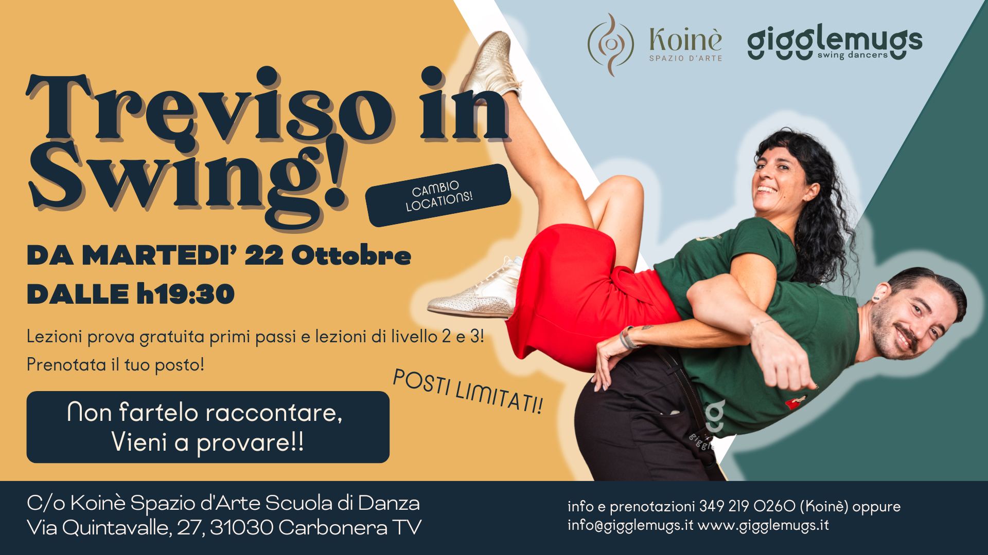 Treviso in Swing! Lezioni prova livello base e livello 2 e 3!