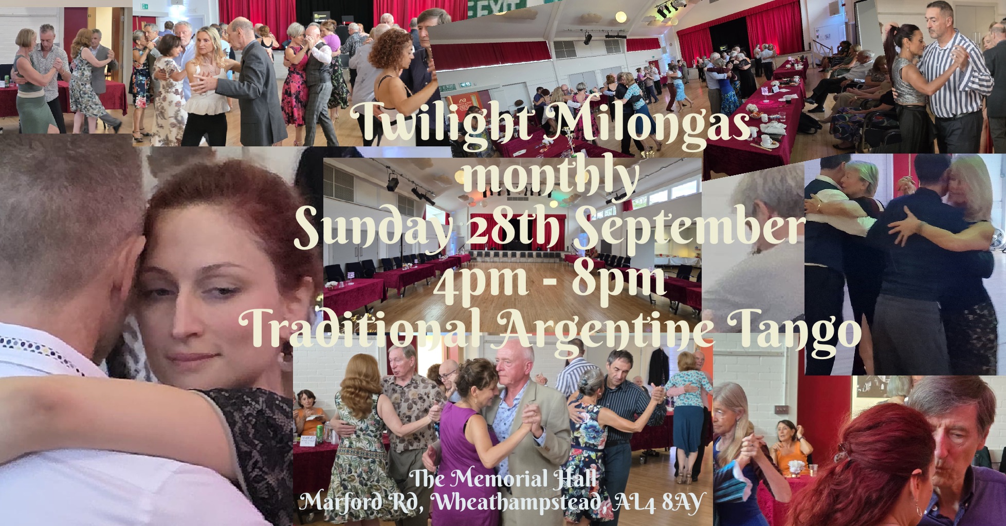 Twilight Milonga - Sunday 28th September - 4pm to 8pm - Traditional Argentine Tango Dance