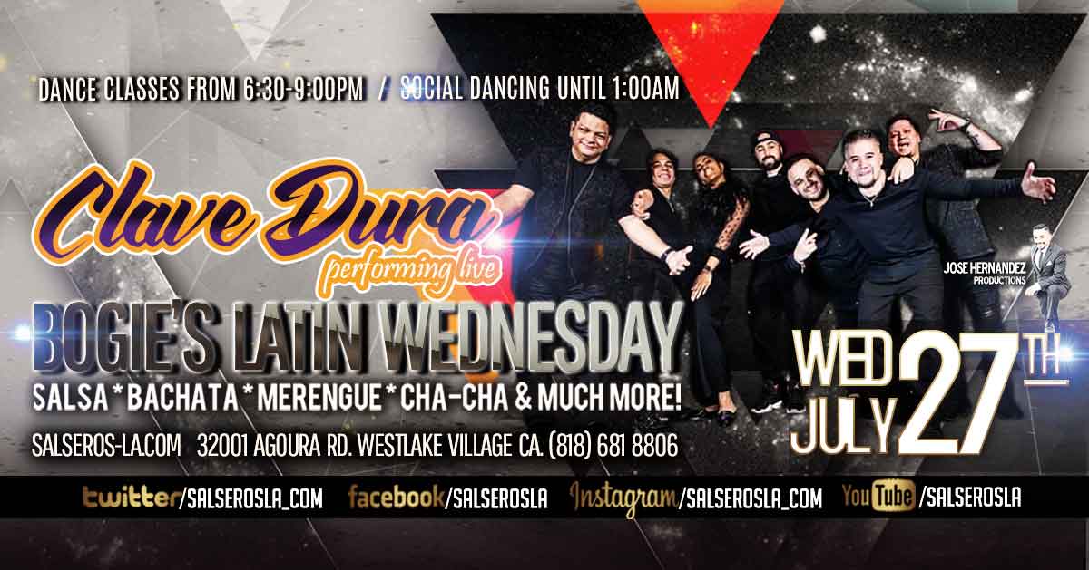Clave Dura Performing live at Bogies Latin Wednesdays