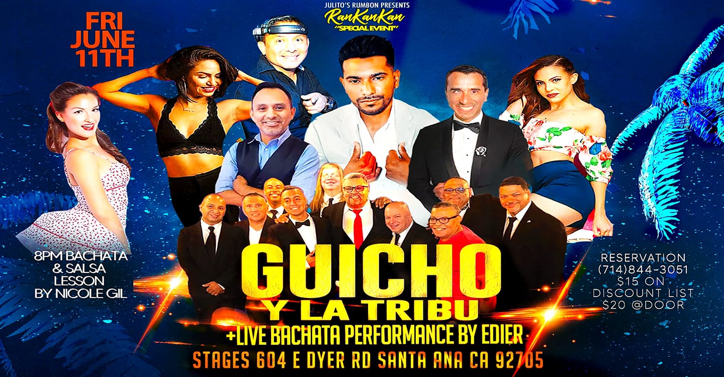 RanKanKan GUICHO Y LA TRIBU & LIVE BACHATA PERFORMANCE By EDIER VILLEDA