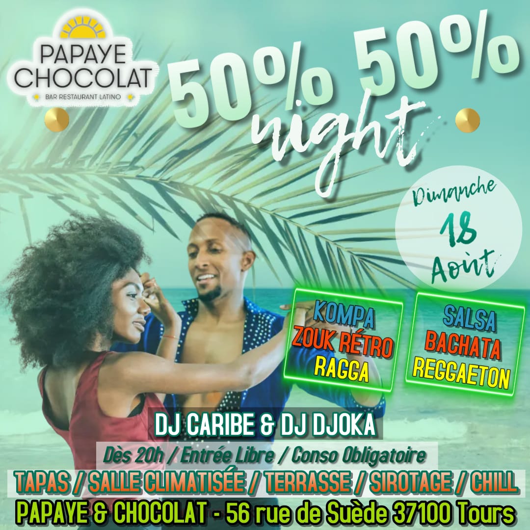 Dimanche 50% Zouk Kompa & 50% SBK ☆ Dj Caribe ☆ Dj Djoka