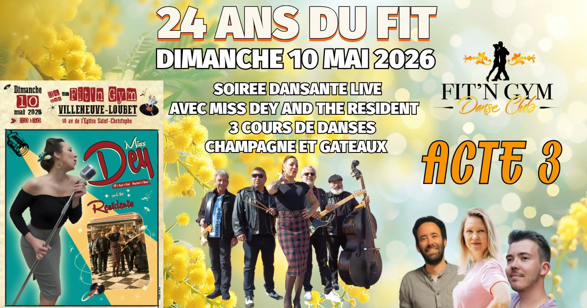 24 ANS DU FIT AVEC MISS DEY NATASCHA LUDO ANDREA FABRICE VERO salle 2 100% WEST COAST SWING