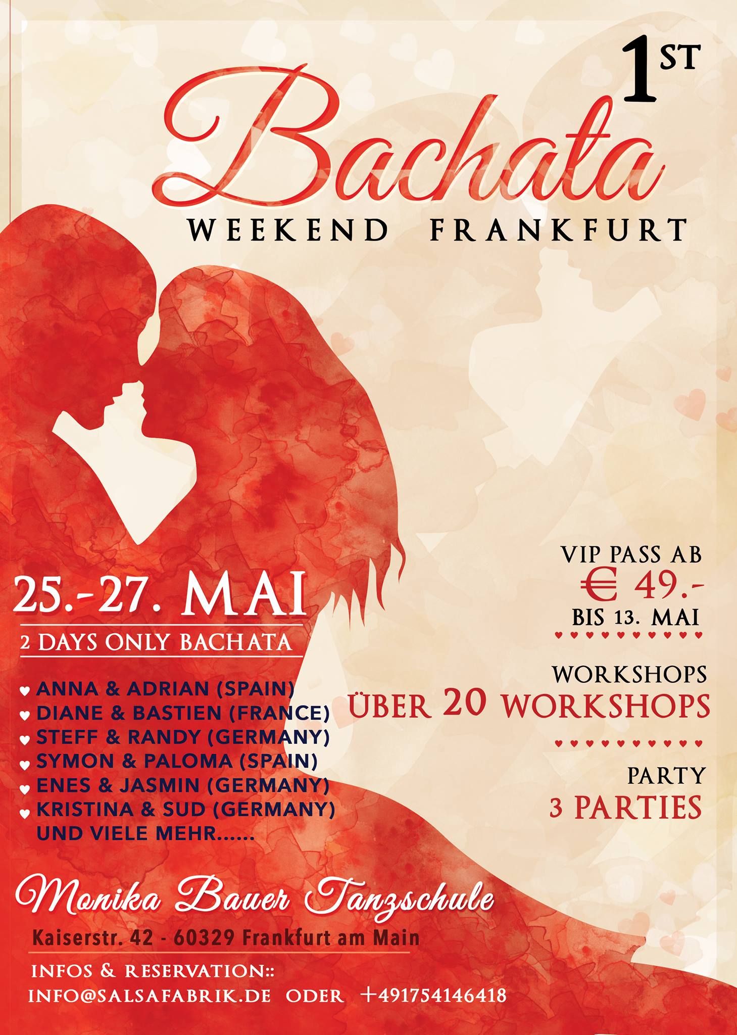 1st Bachata Weekend Frankfurt - 25. - 27. Mai