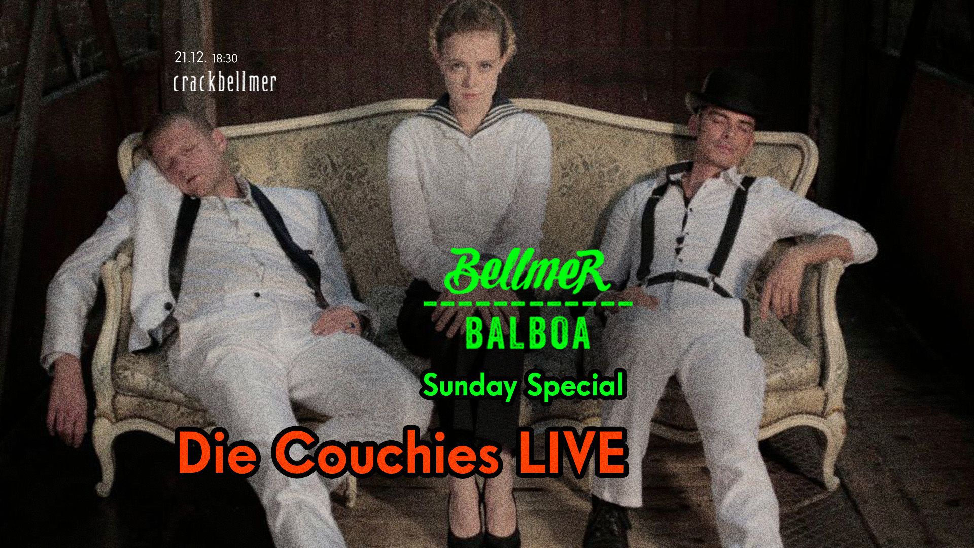 Bellmer Balboa - Sunday Special w Die Couchies LIVE ! ! !
