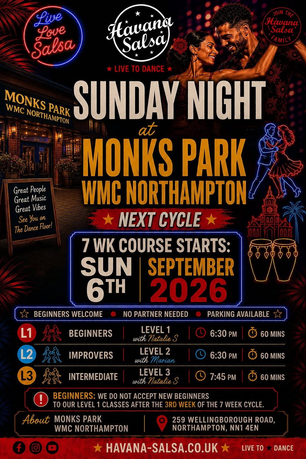 🔥 NORTHAMPTON, YOUR NEXT SALSA CYCLE STARTS THIS SEPTEMBER! 💃🕺
