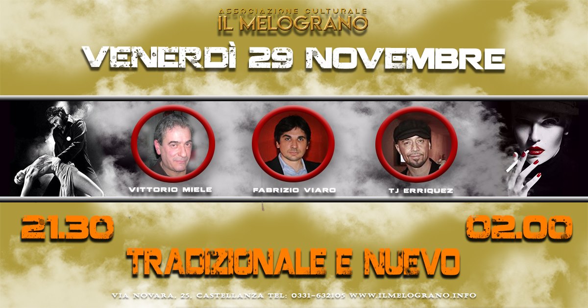 Venerdì 29 Novembre 2019 “il Venerdì del MelO”