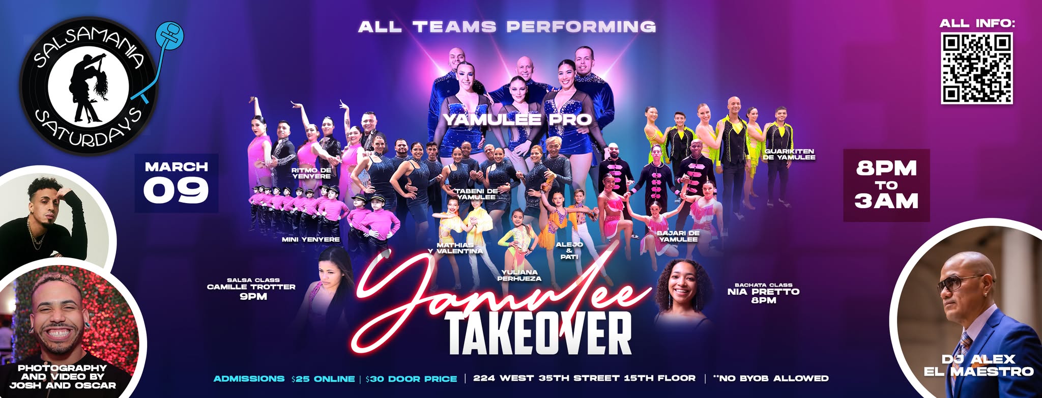 SALSAMANIA SATURDAYS MARCH 9TH YAMULEE TAKEOVER