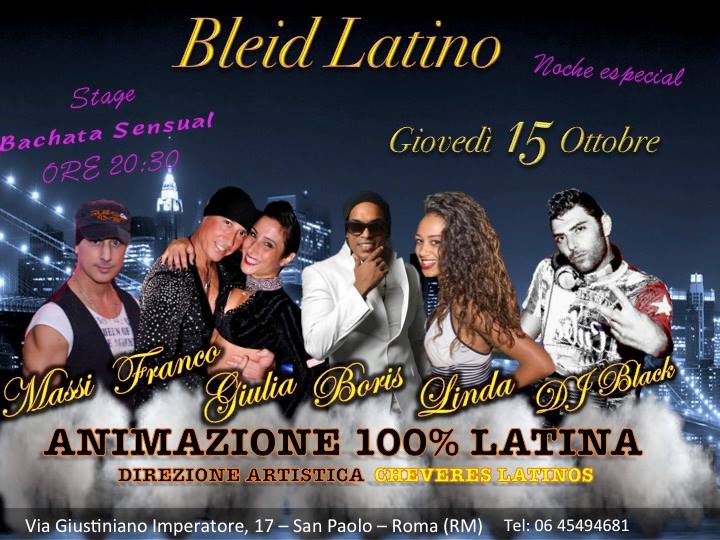 SERATA BLEID LATINO E STAGE DI BACHATA SENSUAL