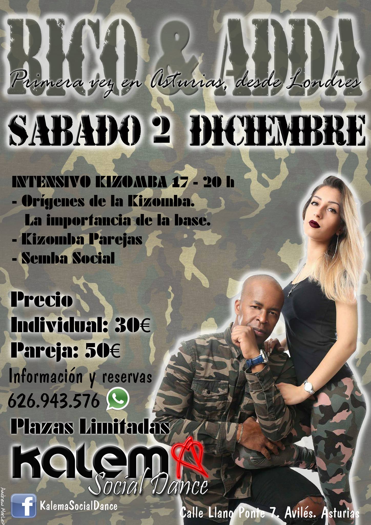 Rico & Adda Intensivo Kizomba, origenes y Semba Social