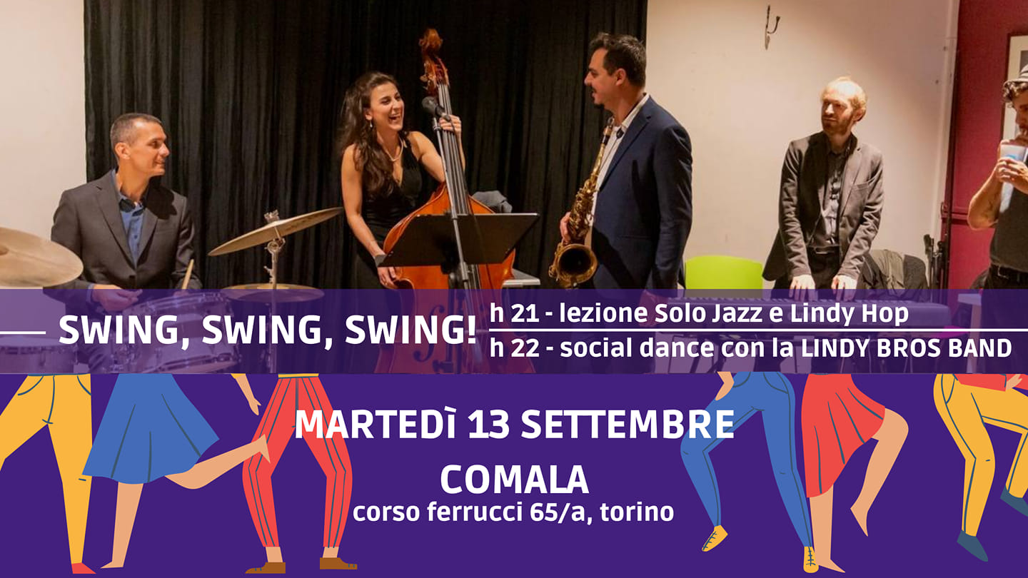 Swing Swing Swing - lezione primi passi e social dance con musica dal vivo