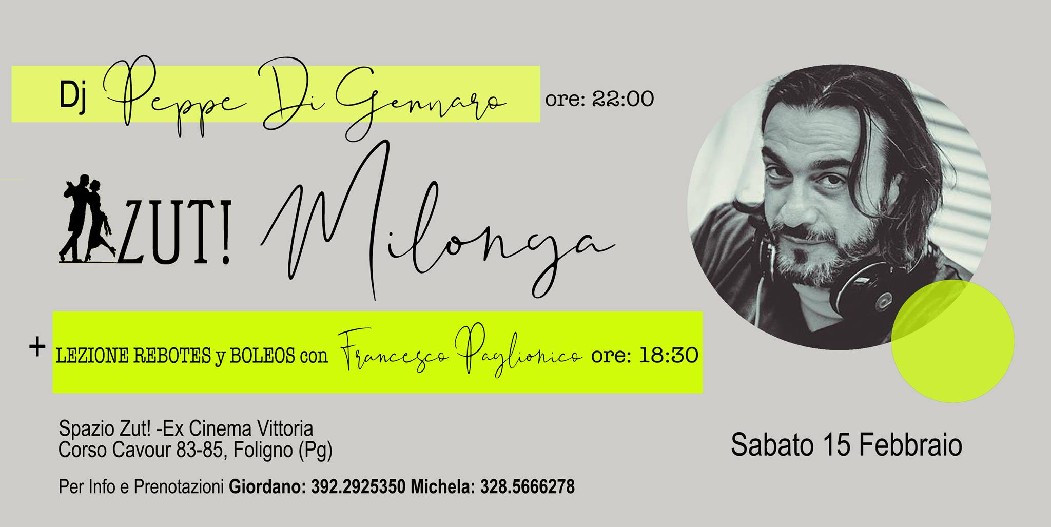 Milonga e Lezione con Peppe De Gennaro
