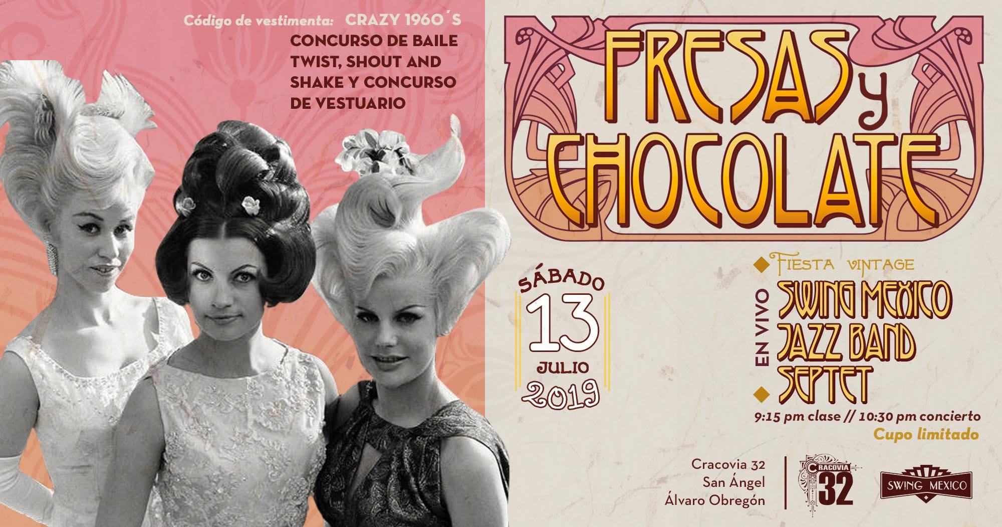 Fresas y Chocolate. Sixties edition con Swing Mexico Jazz Band