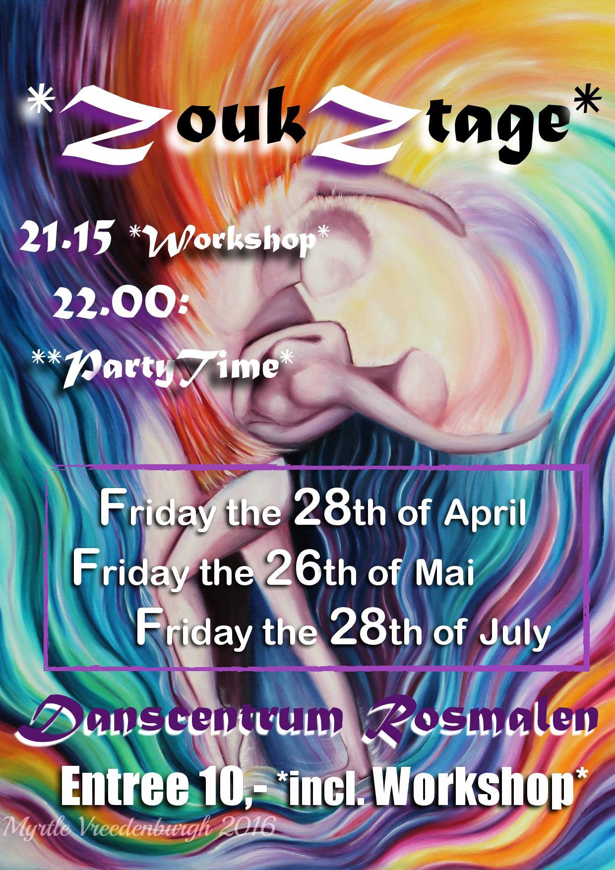 ZoukZtage Rosmalen met DJ Jerry & DJ Ed & WS Tessa & Thomas