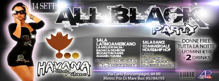 *** ALL BLACK PARTY*******ESTE SABADO 14 DE SEPTIEMBRE*******