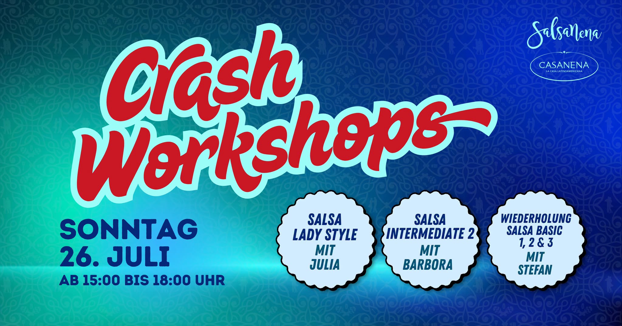 SONNTAG - CRASH- WORKSHOPS 💃🥳😎
