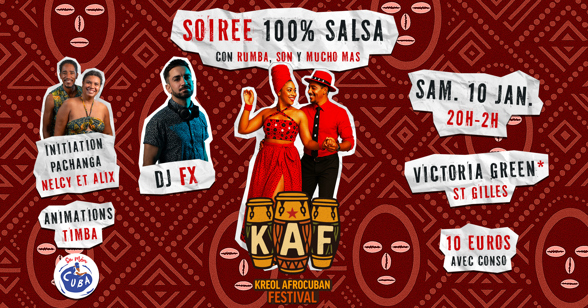 Soirée 100% salsa KAF - Kreol Afrocuban Festival