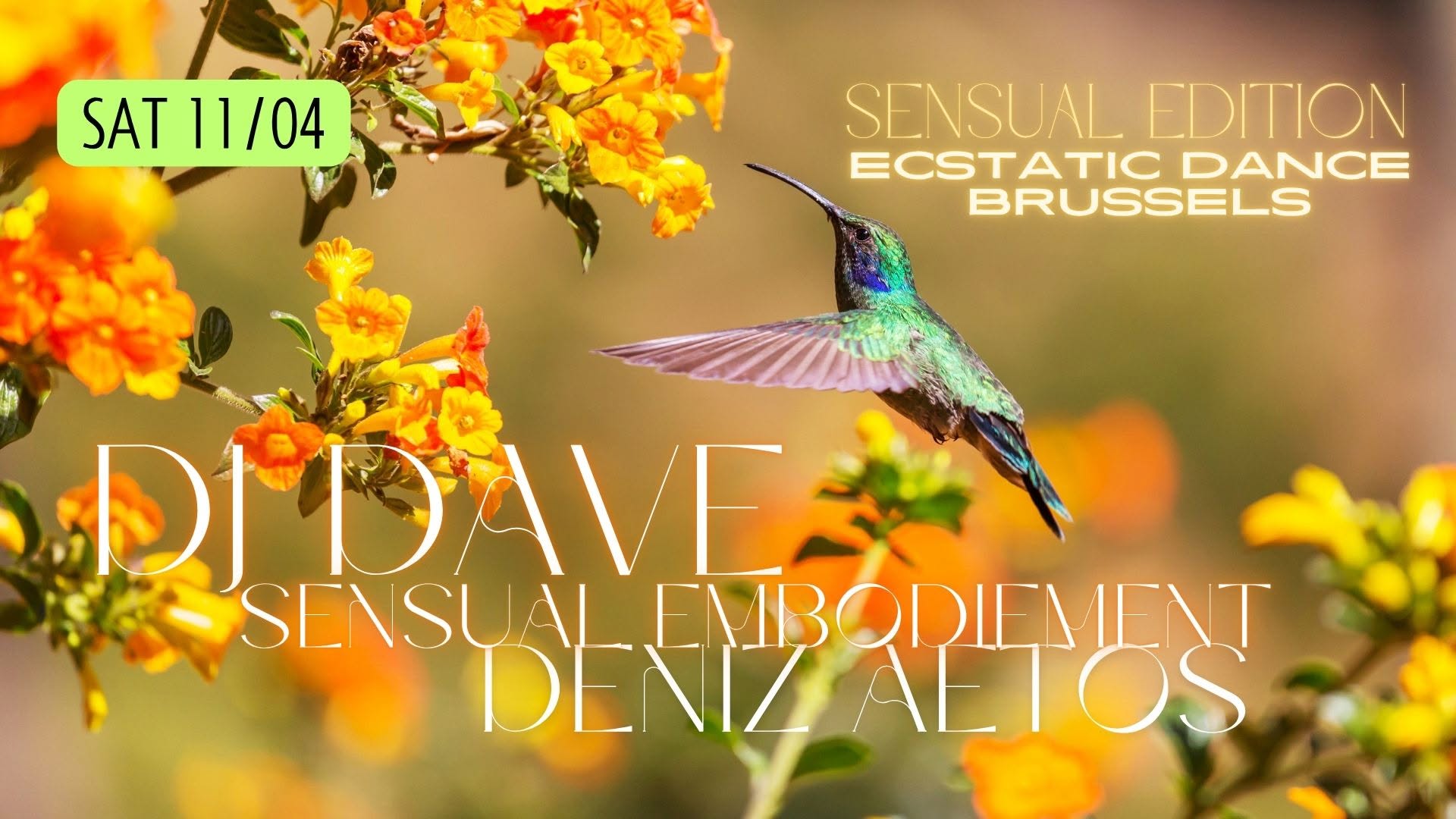 Ecstatic Dance BrusselsโSensual EditionโDj DaveโDeniz Aetos
