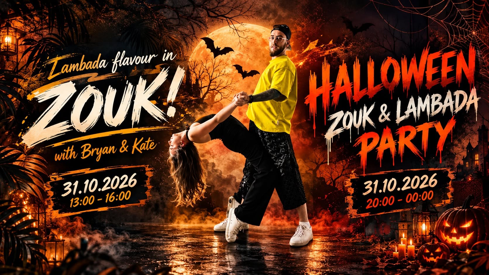 3h Lambada Flavour in ZOUK OPEN + Halloween Zouk & Lambada Party