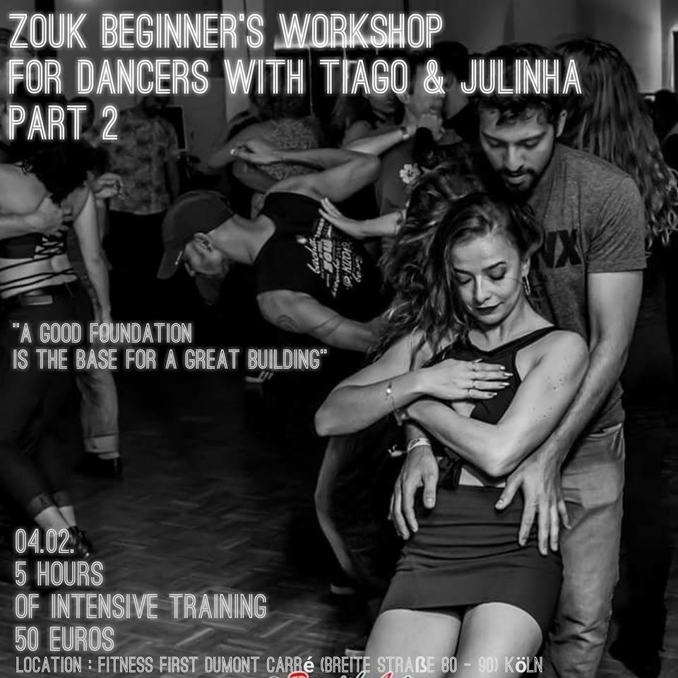 Zouk Intensive Beginner's Workshop For Dancers part Two