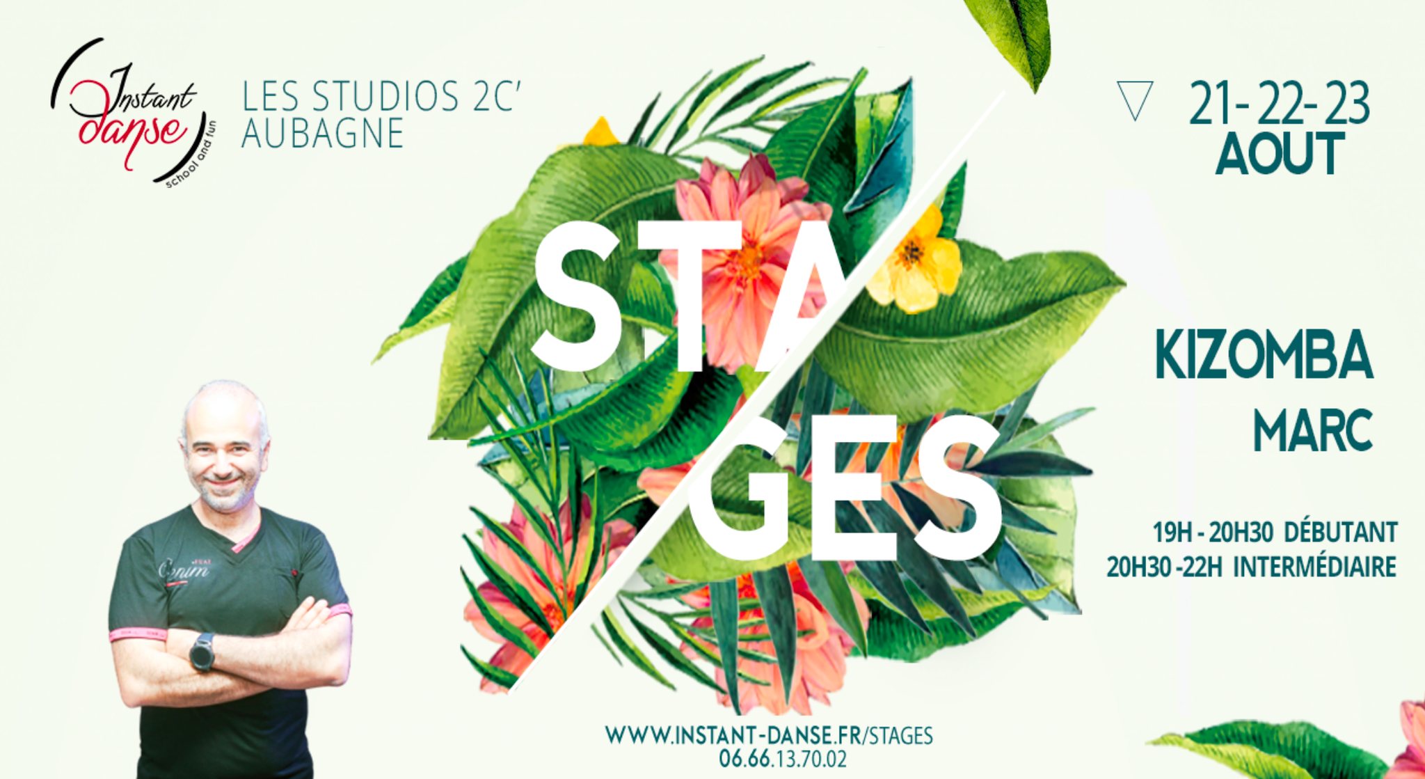 Stages d'été Instant Danse : Kizomba avec Marc