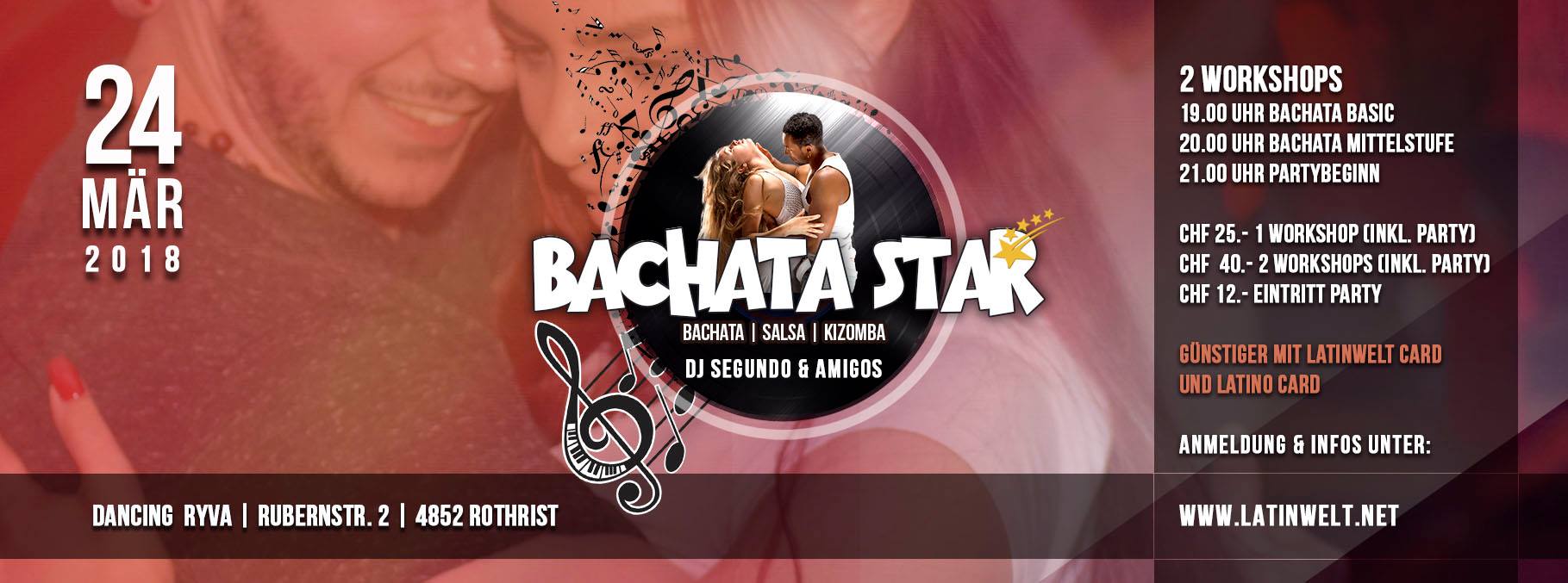 ★★Bachata Star, 2 Workshops