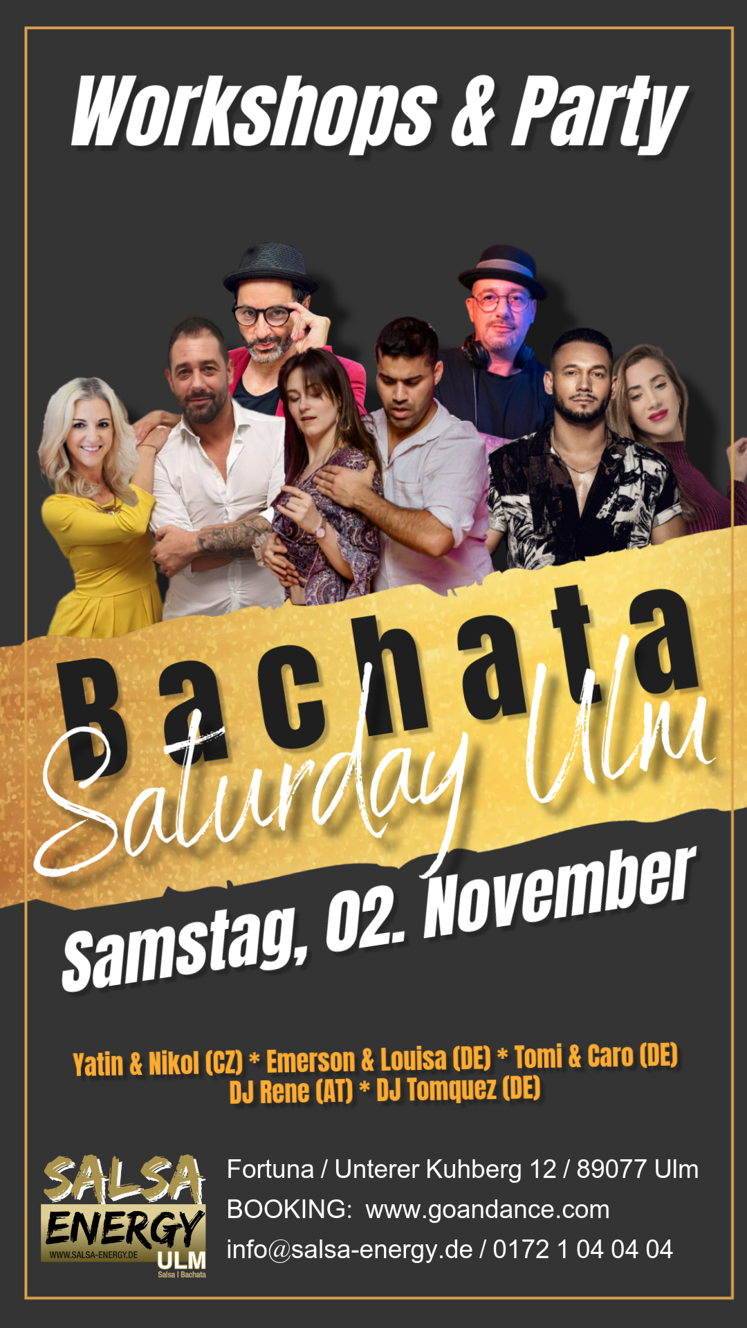 Bachata Saturday Ulm - Workshops & Party