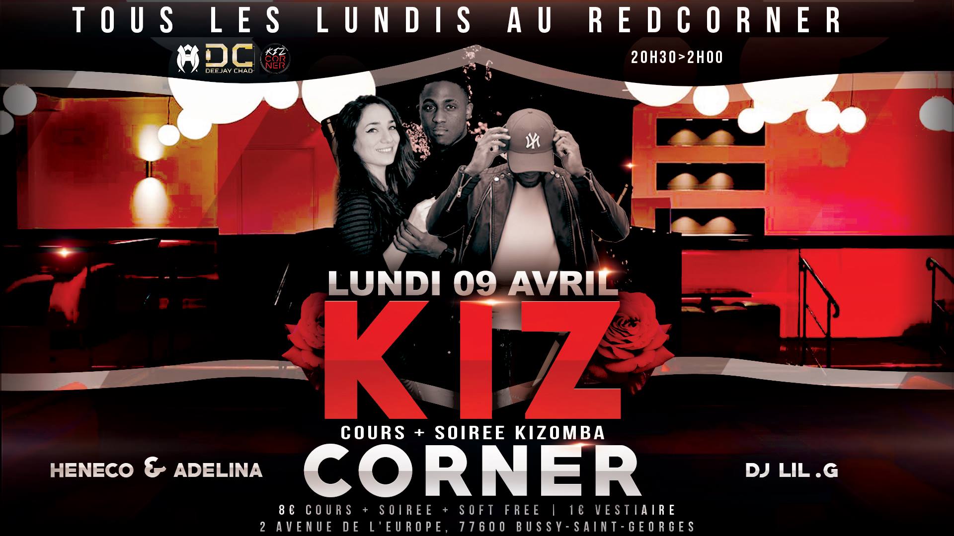 KizCorner - Lundi 9 avril Cours & Soirée Taxis Danseurs