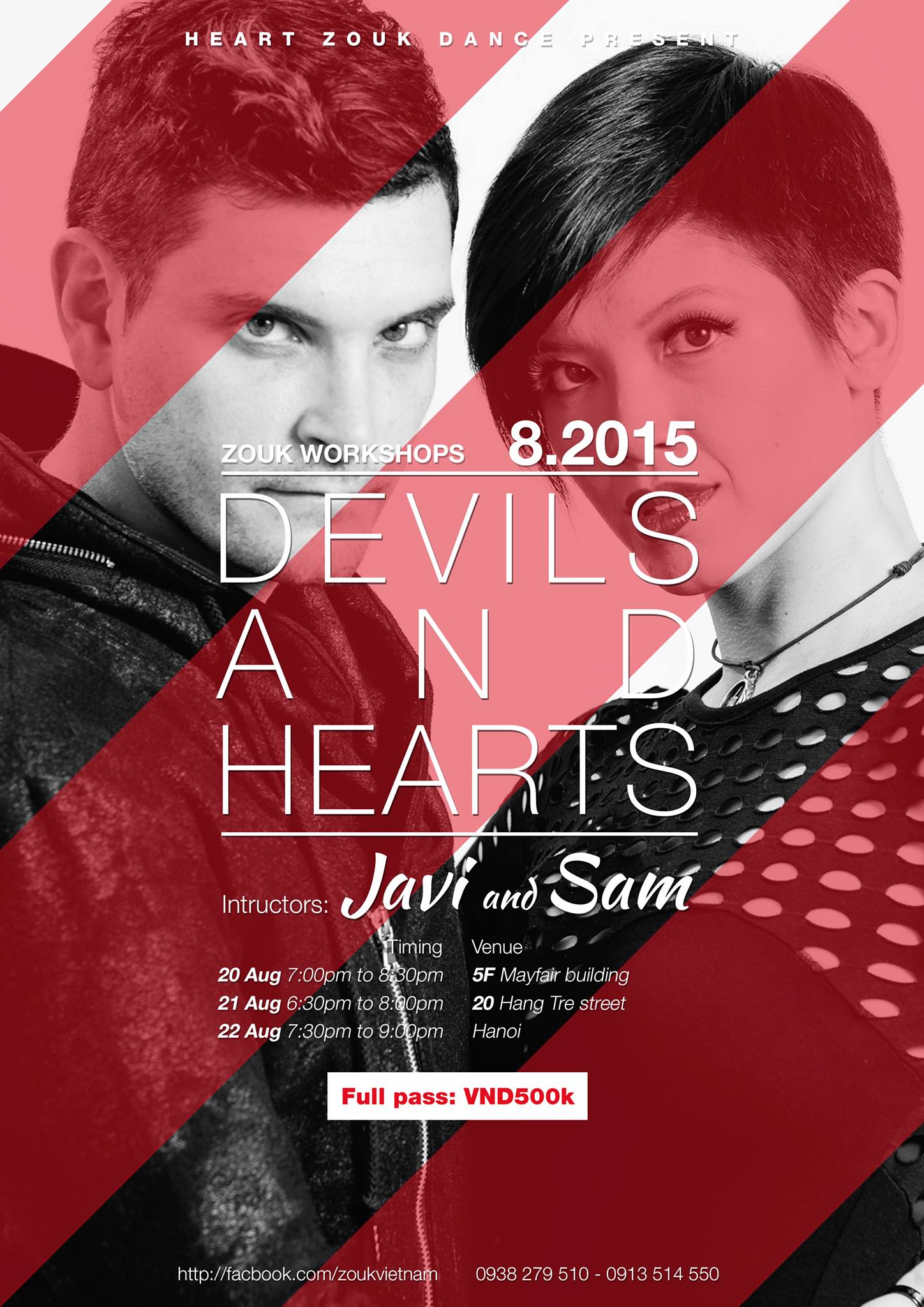 DEVILS & HEARTS - ZOUK WORKSHOPS BY JAVI & SAM