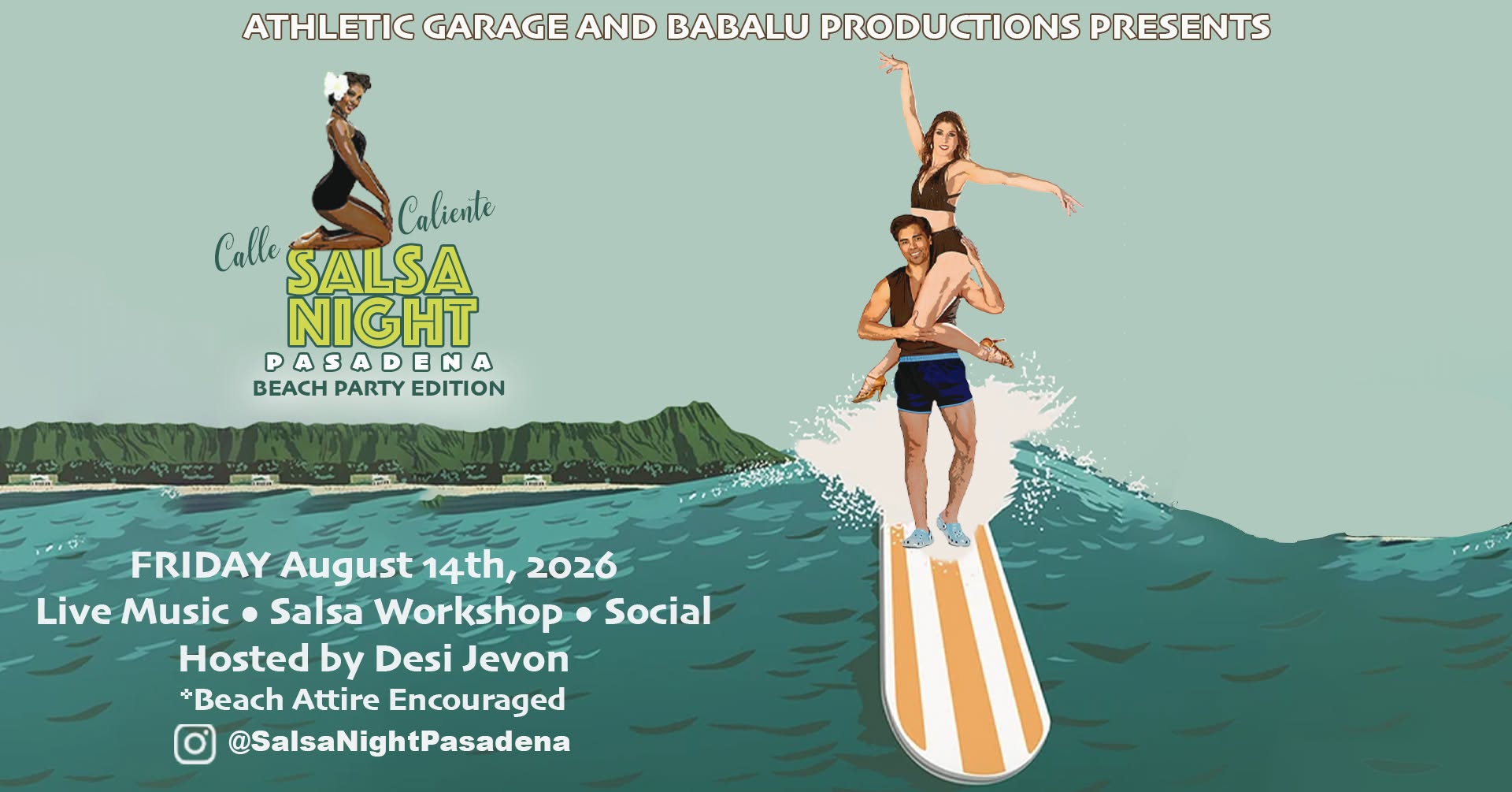 SALSA NIGHT PASADENA: Beach Party Edition