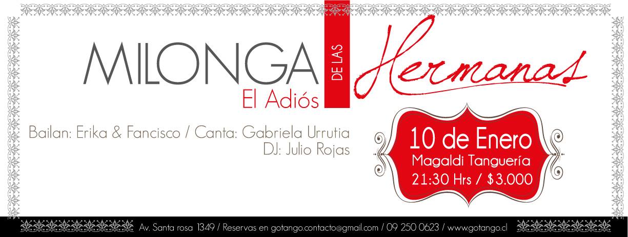 MILONGA de las HERMANAS... EL ADIOS