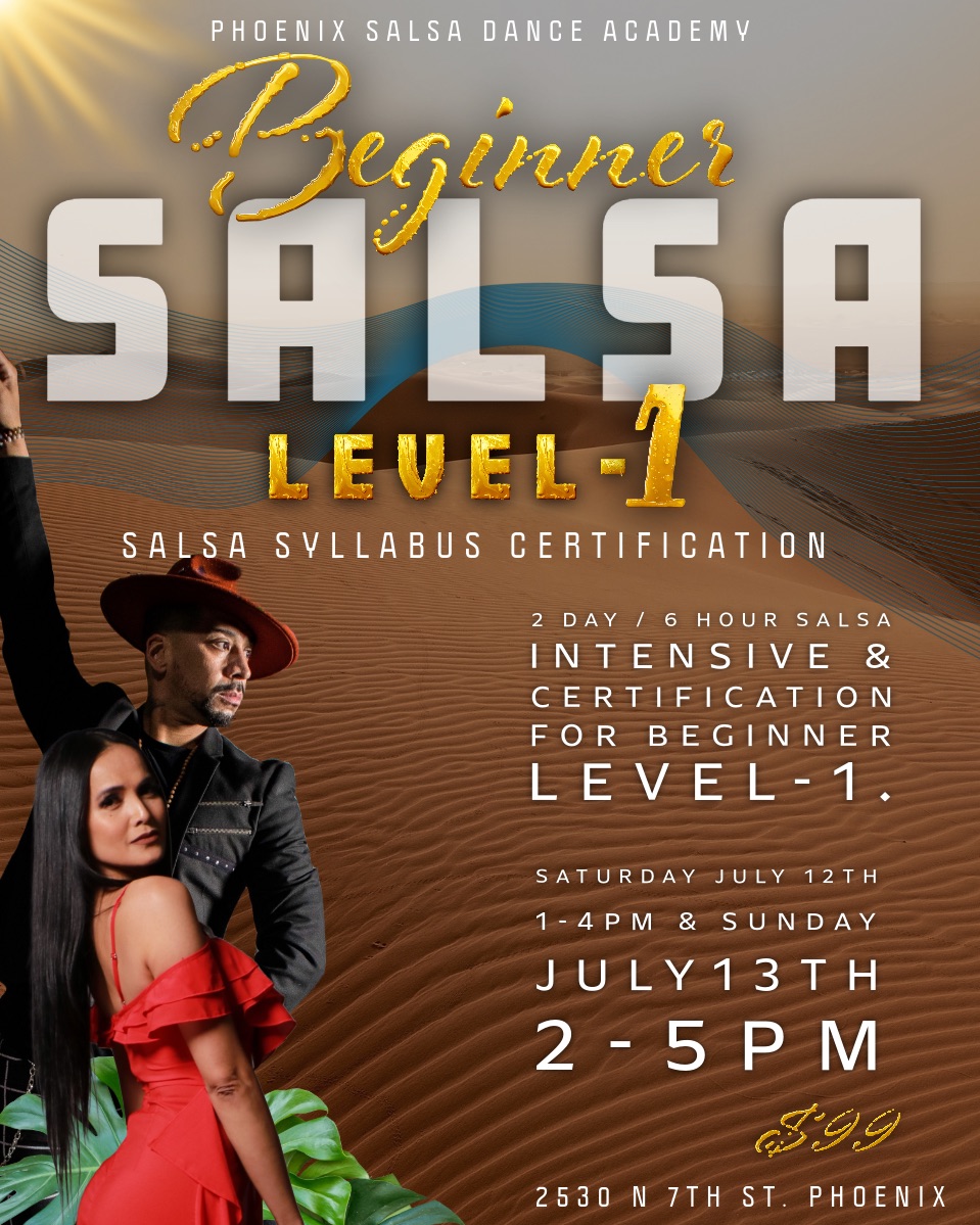 Beginner Salsa Syllabus Certification Level-1: Phoenix Salsa Dance!