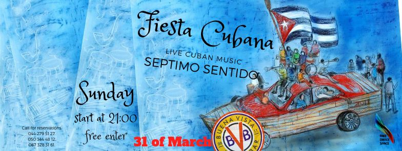 Fiesta cubana! Live music Septimo Sentido