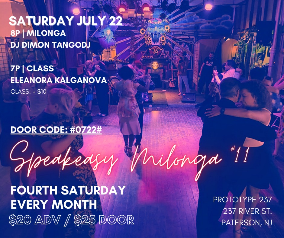 Speakeasy Milonga 11 w DJ Dimon TangoDJ