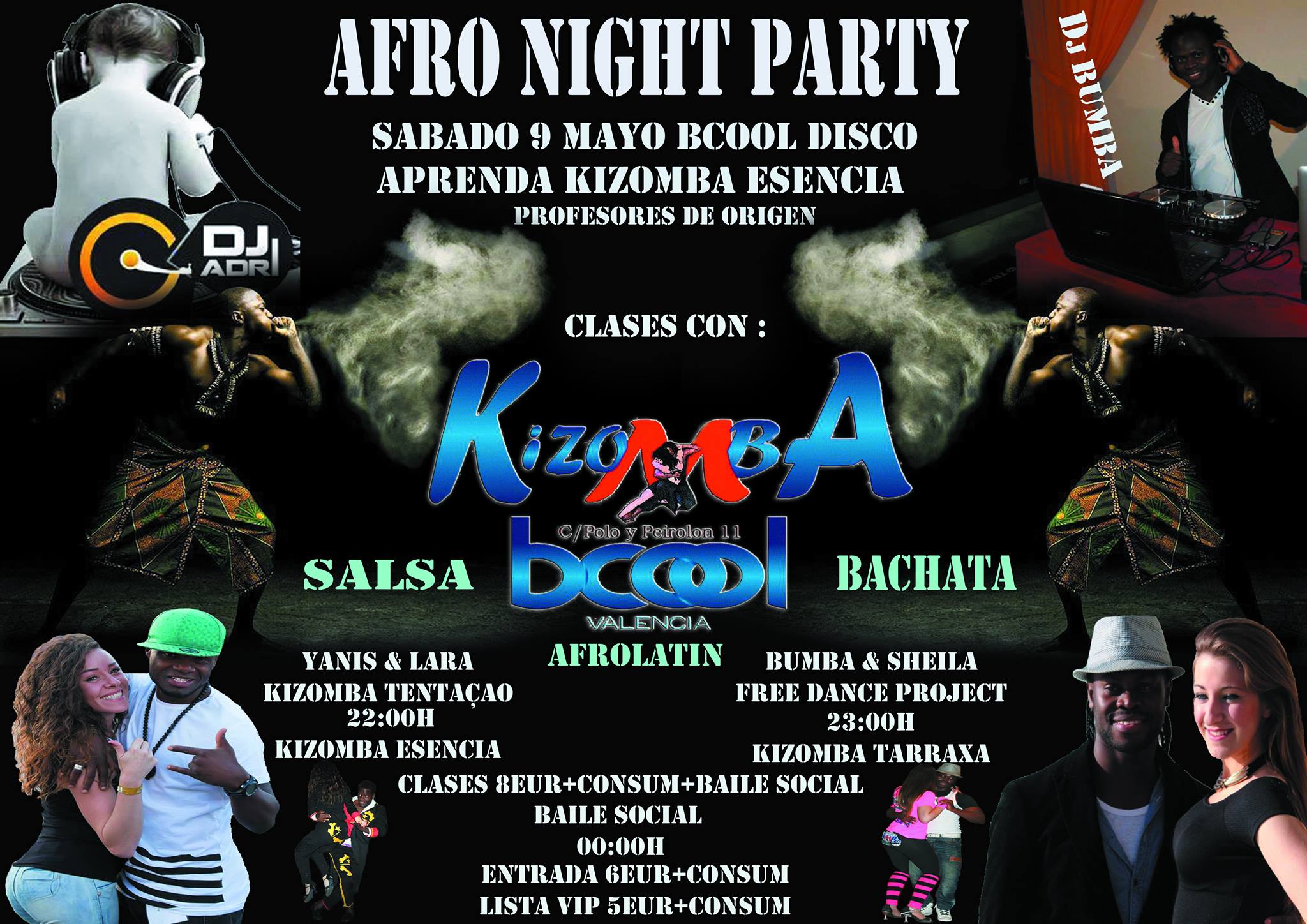 LISTA VIP KIZOMBA BCOOL VALENCIA