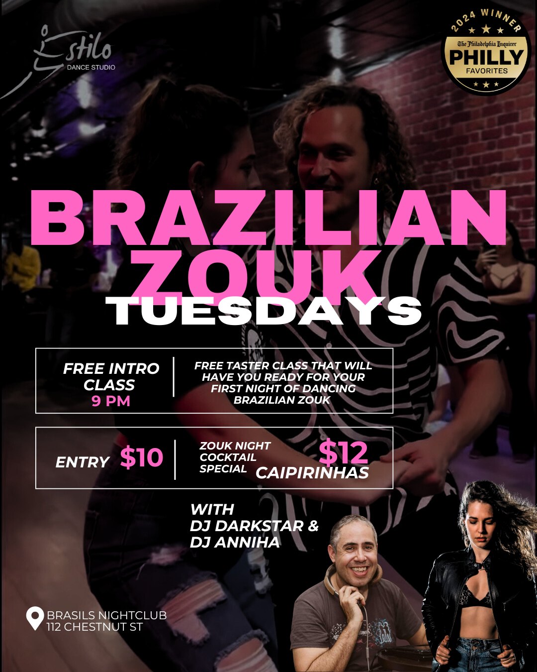 Brazilian Zouk Tuesdays at brasils