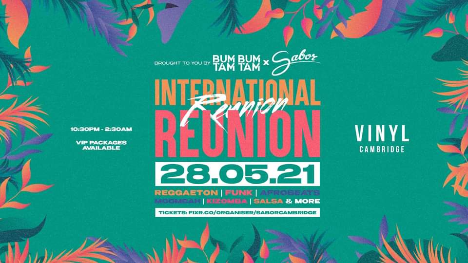 SOLD OUT - INTERNATIONAL REUNION PUB IN A CLUB BANK HOLIDAY FRIDAY BUMBUMTAMTAM x SABOR