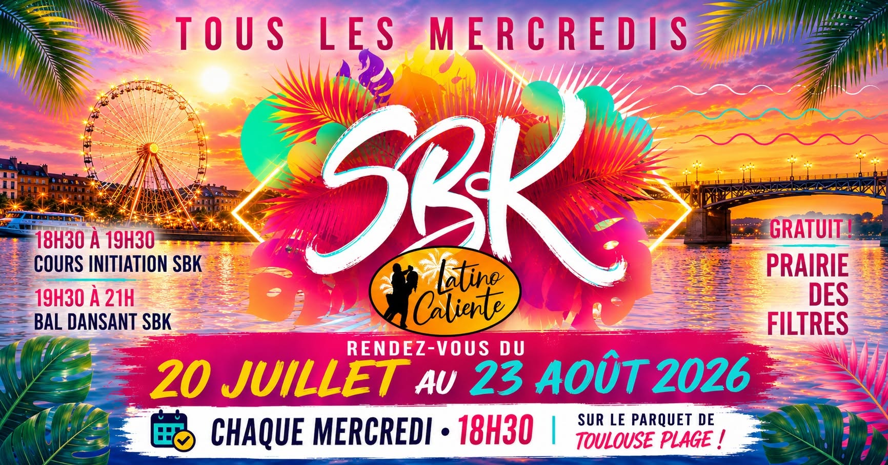 Toulouse plage 2026 - [Latino Caliente Toulouse]