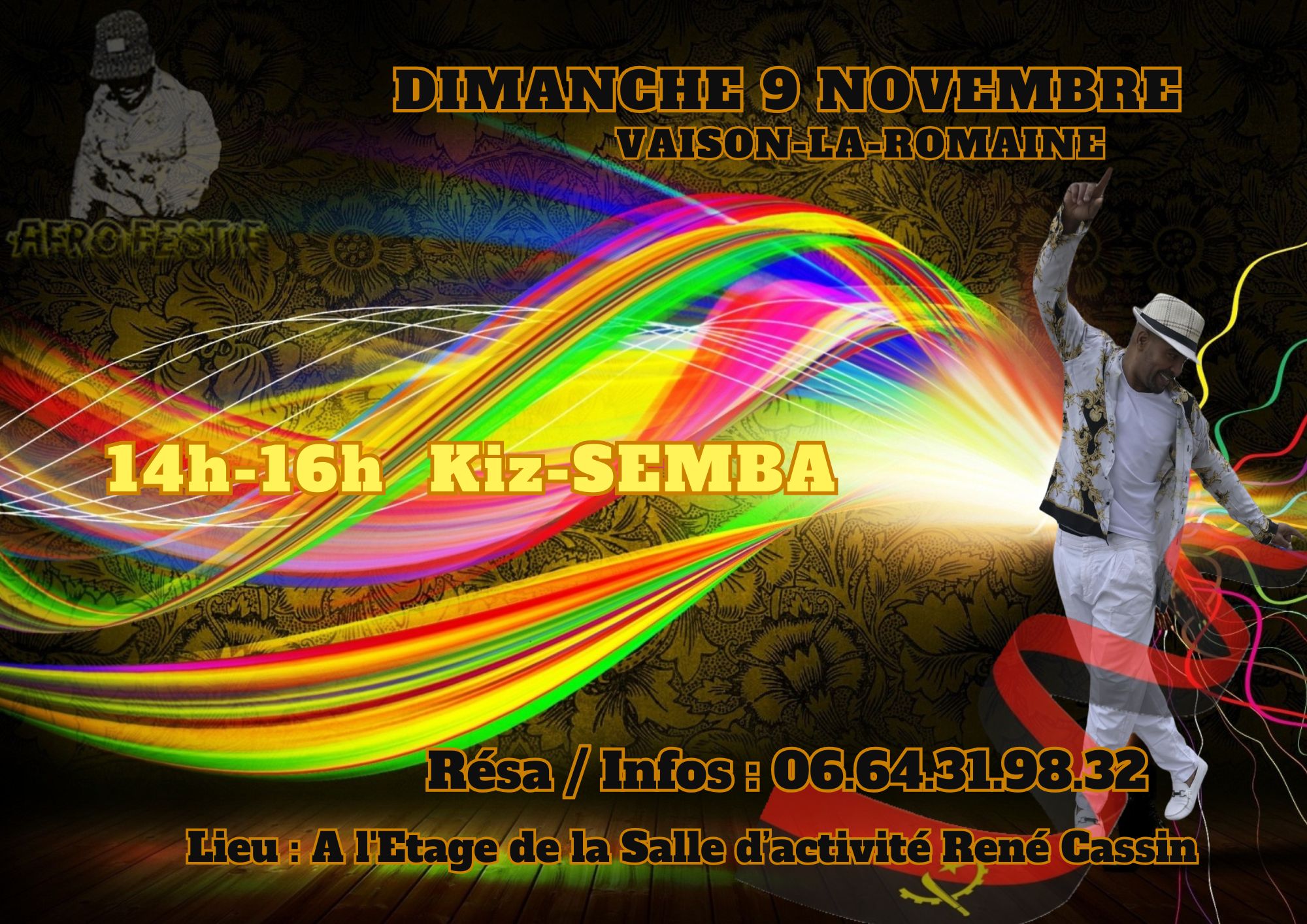 STAGE KIZOMBA & SEMBA DIMANCHE 9 NOVEMBRE 2025