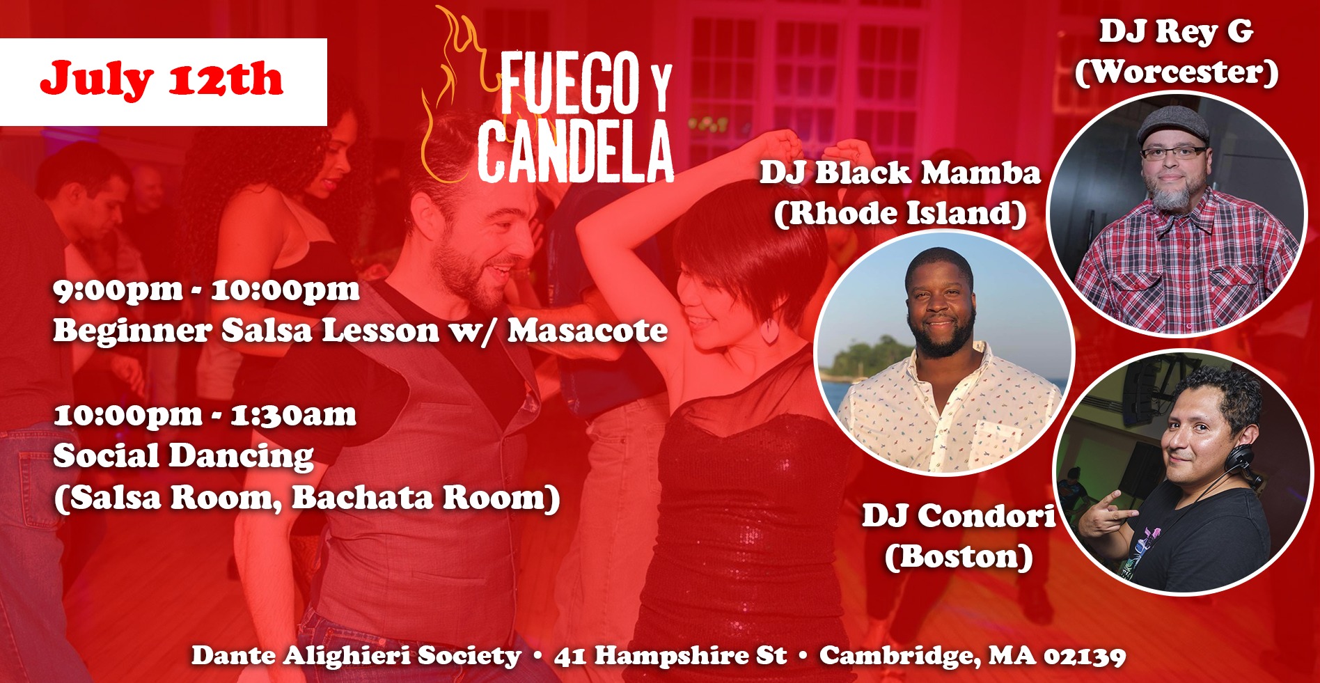 Fuego y Candela: 3 DJ Triple Threat Salsa Dance Social!