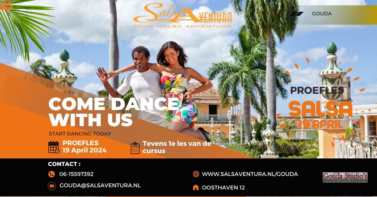 Proefles Salsa Beginners 1 in Gouda 19 April